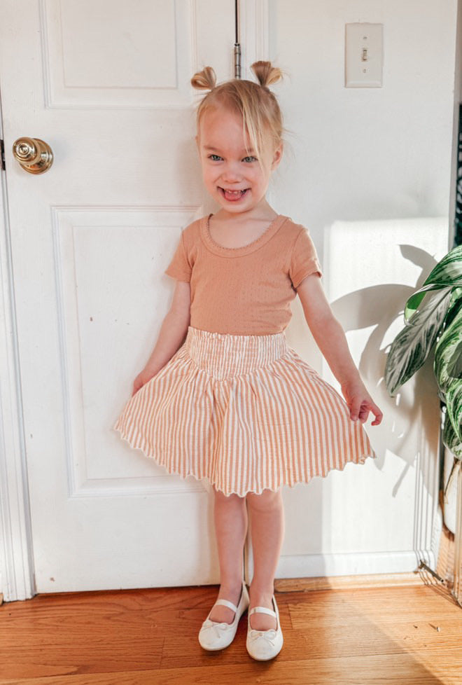 Grapefruit Pointelle Tee