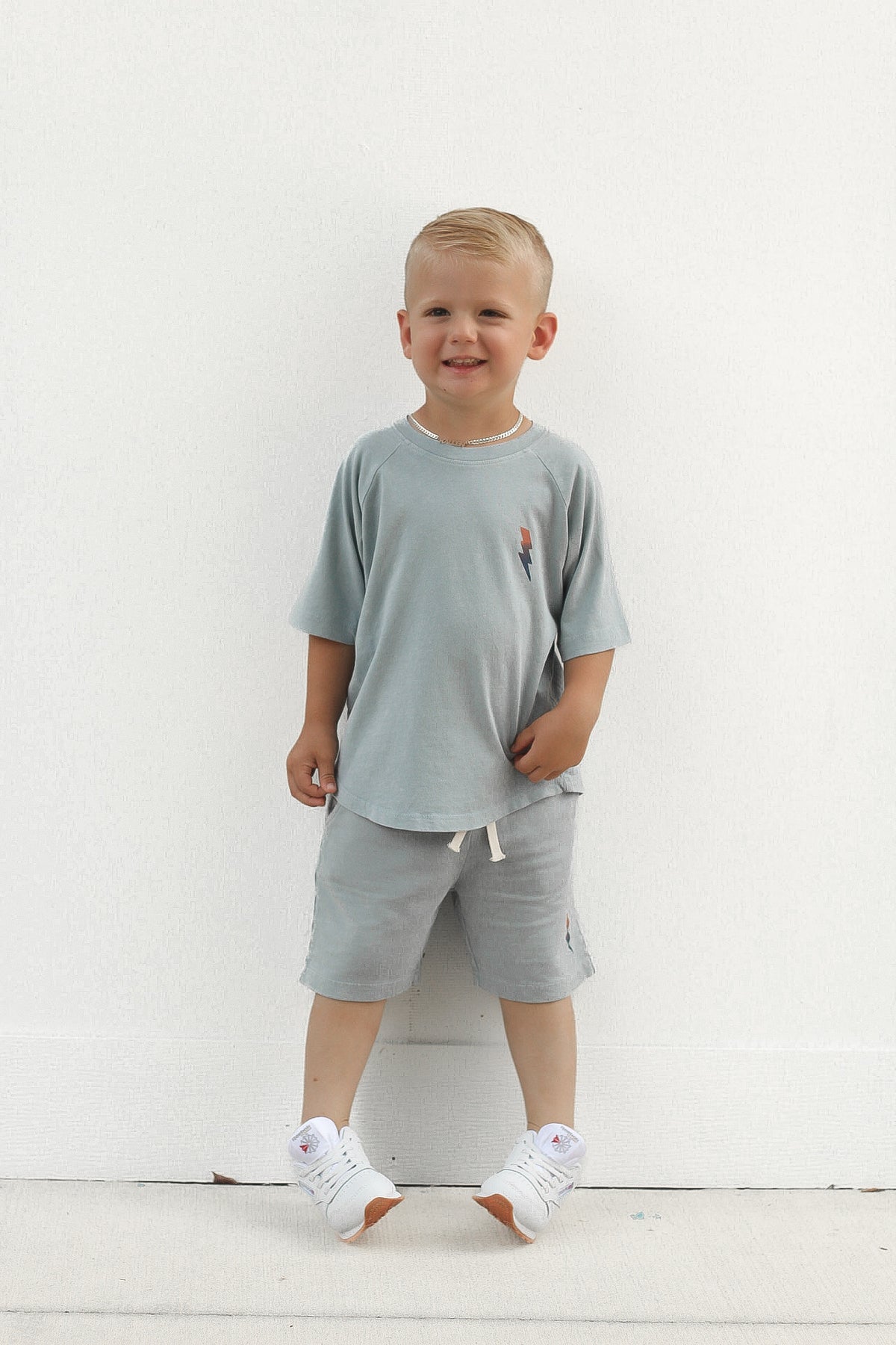Stone Blue Bolt Tee