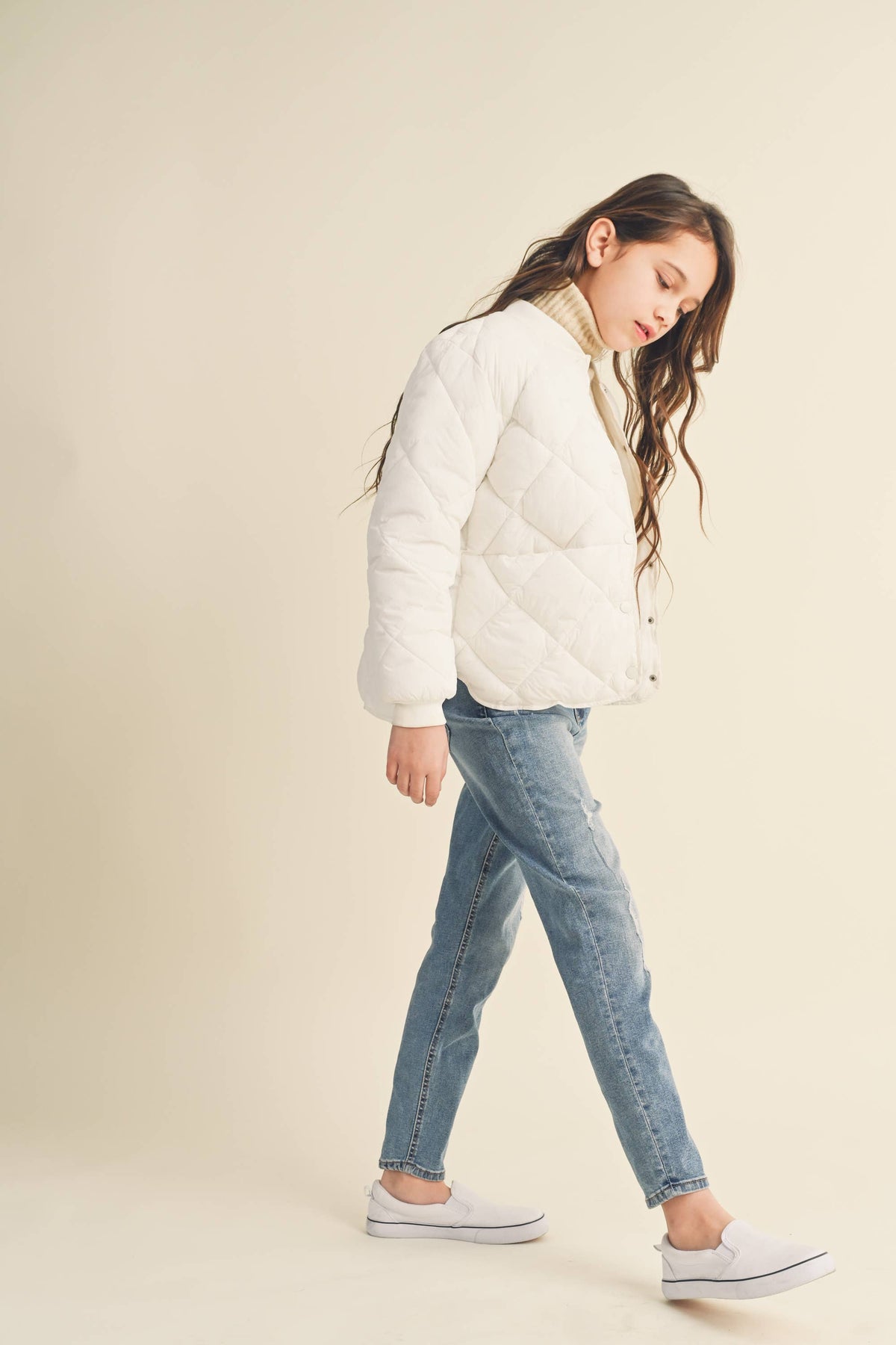 Tween Sage Quilted Jacket