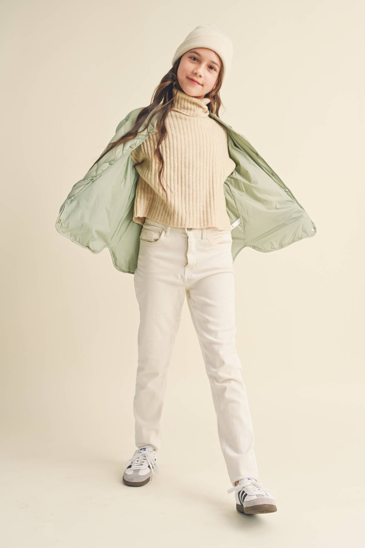 Tween Sage Quilted Jacket