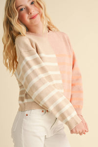 Tween Colorblock Crewneck