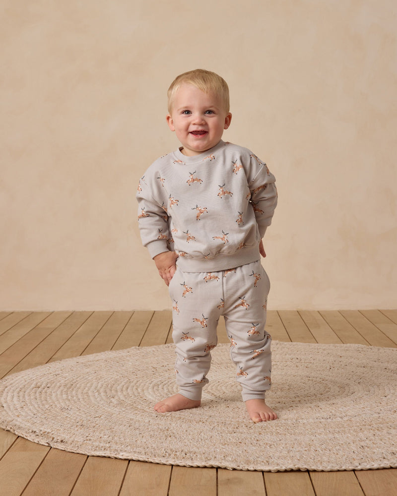 Reindeer Fleece Sweatshirt