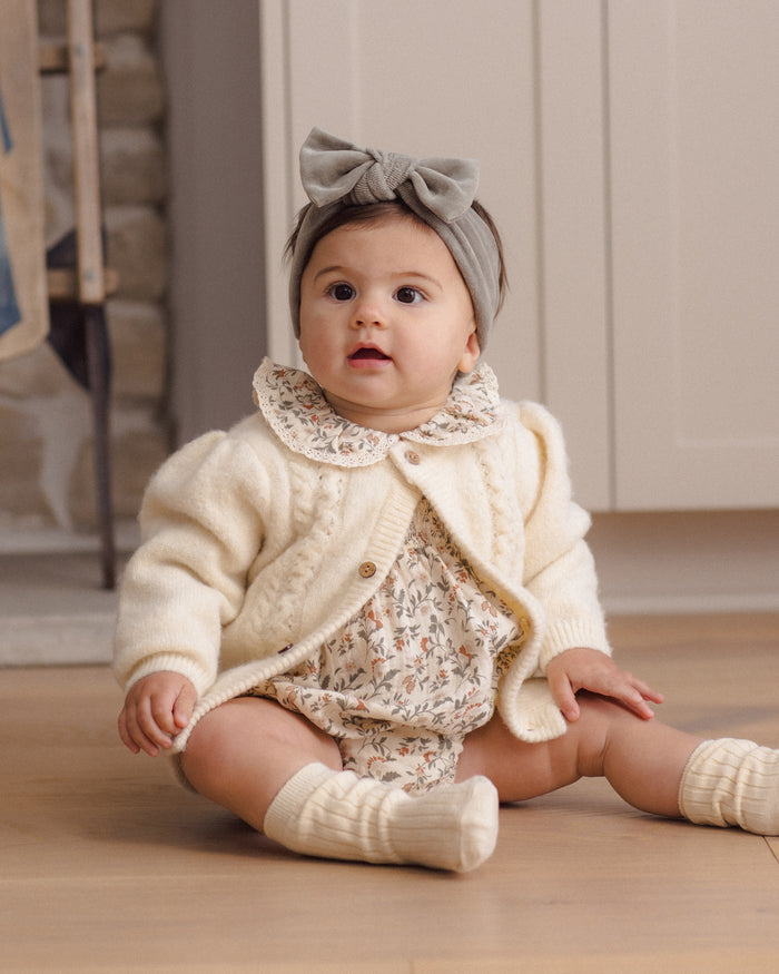 Spruce Velour Bow Headband