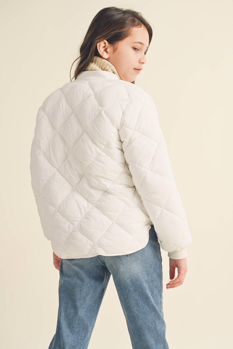 Tween Sage Quilted Jacket