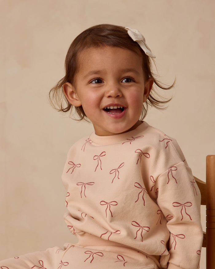 Red Bows Fleece Sweatshirt