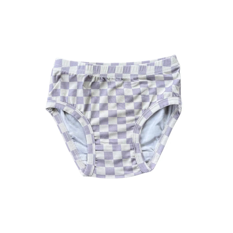 Lavender Checkered Bamboo Underwear