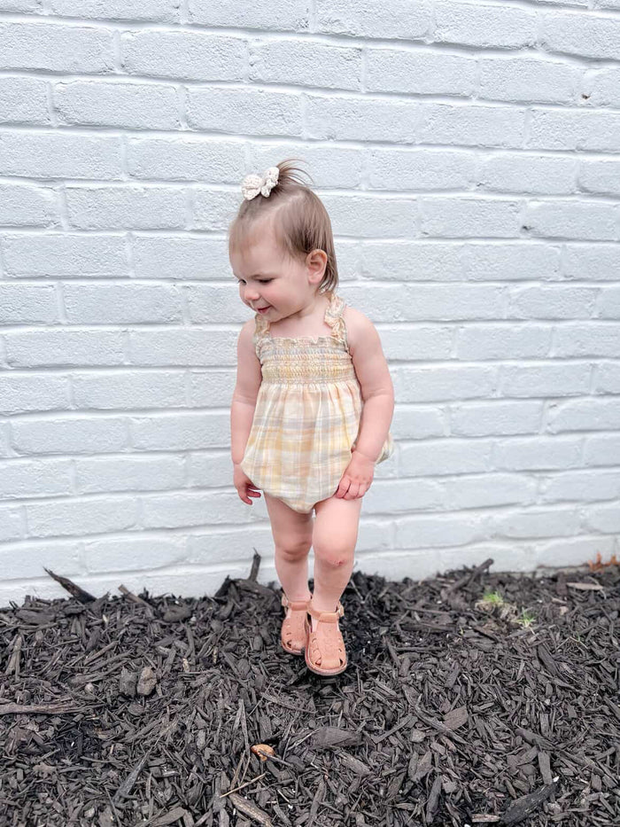 Pastel Plaid Julia Romper