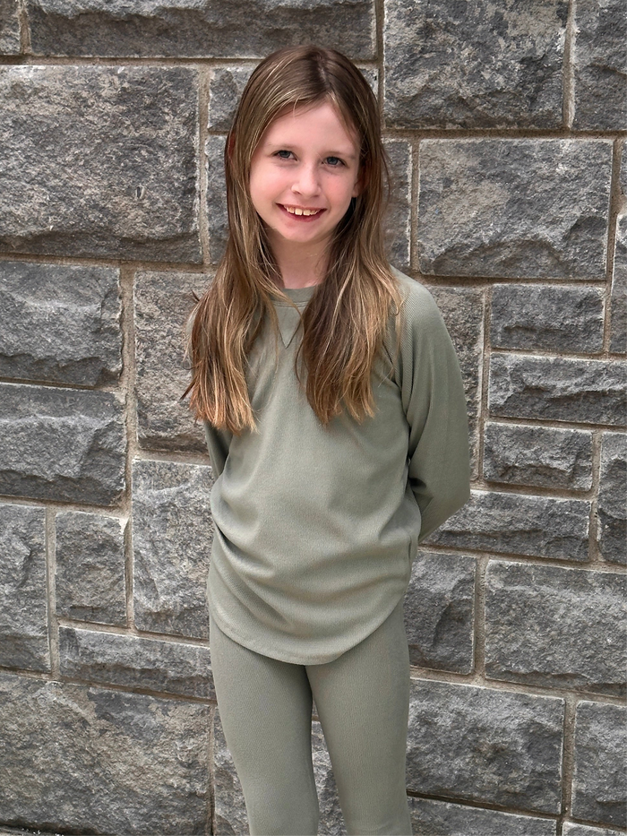 Fern Ribbed Bamboo Long Sleeve