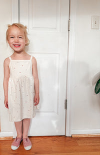 Pia Floral Pointelle Bodysuit Dress