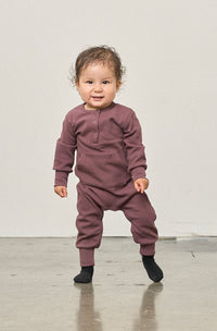 Huckleberry Waffle Romper
