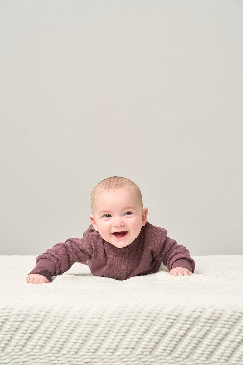 Huckleberry Waffle Romper