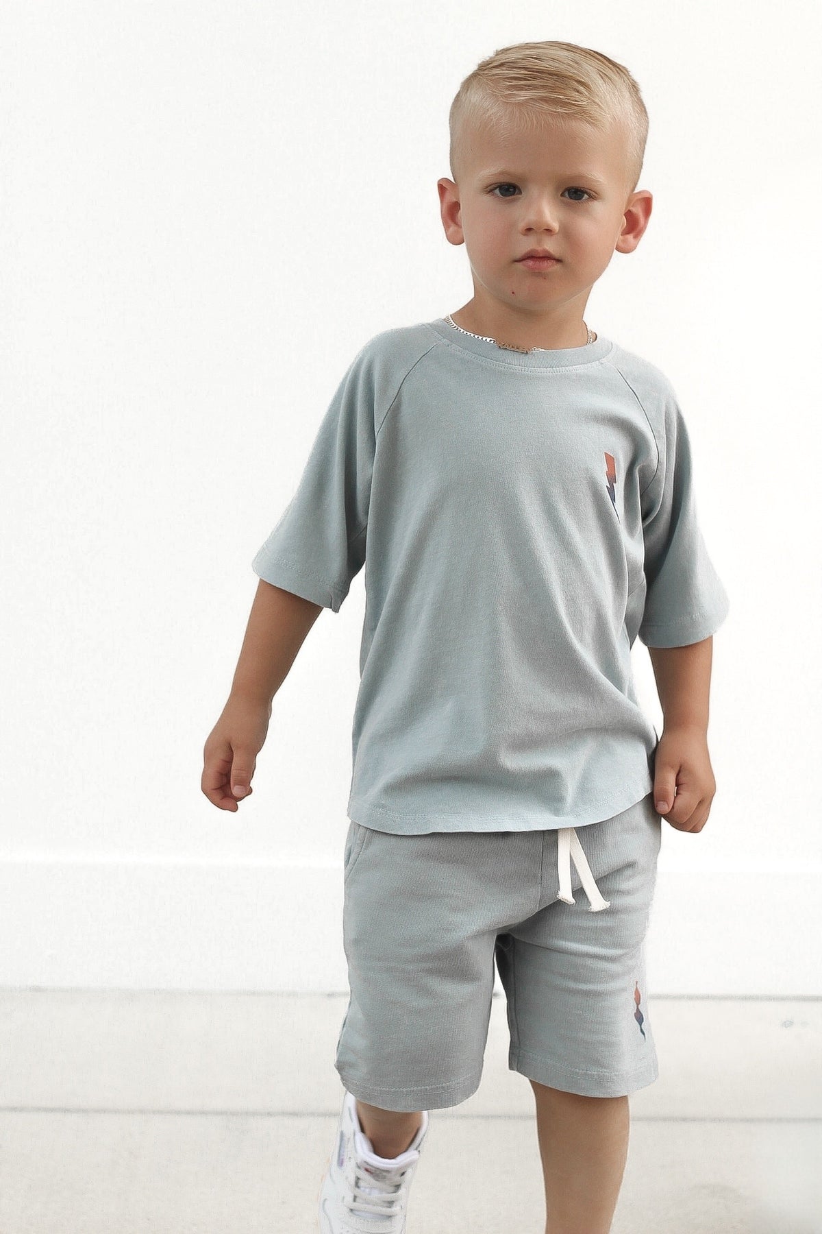 Stone Blue Bolt Tee