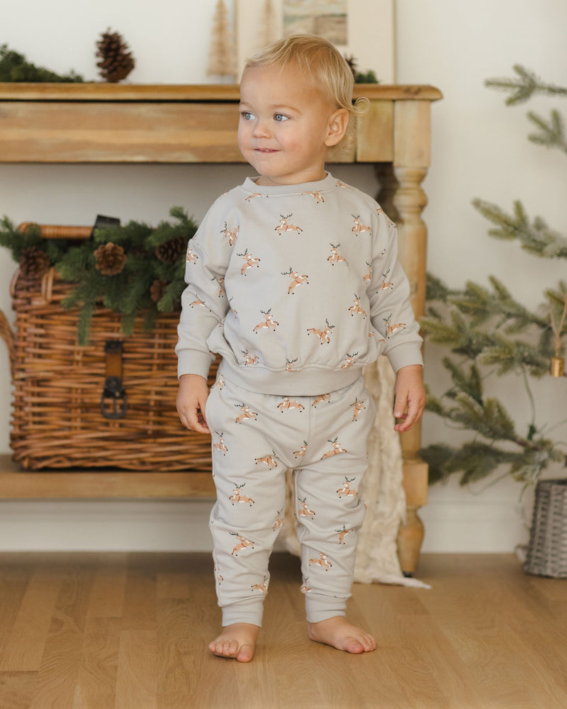 Reindeer Fleece Sweatshirt