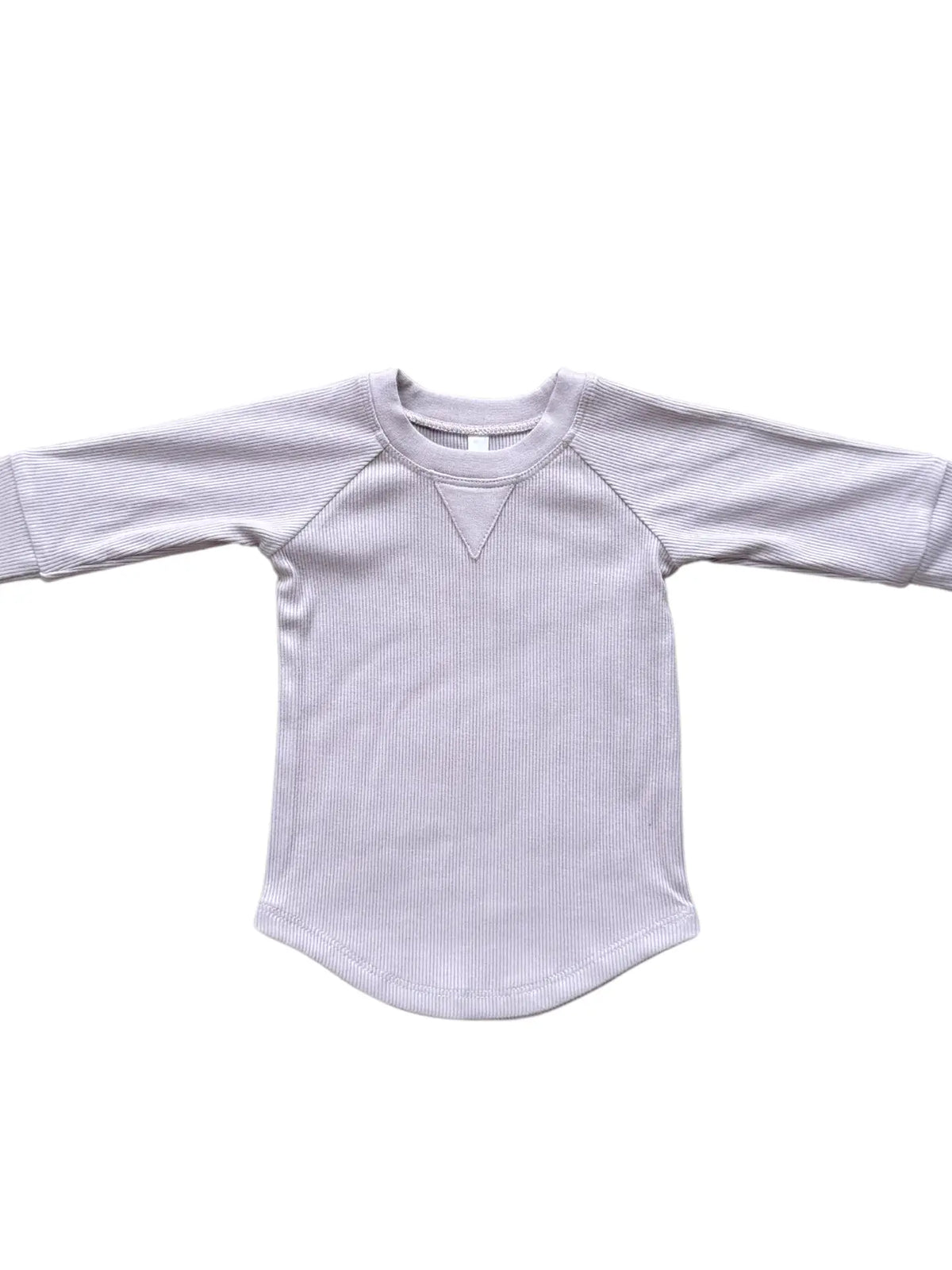 Lavender Ribbed Bamboo Long Sleeve