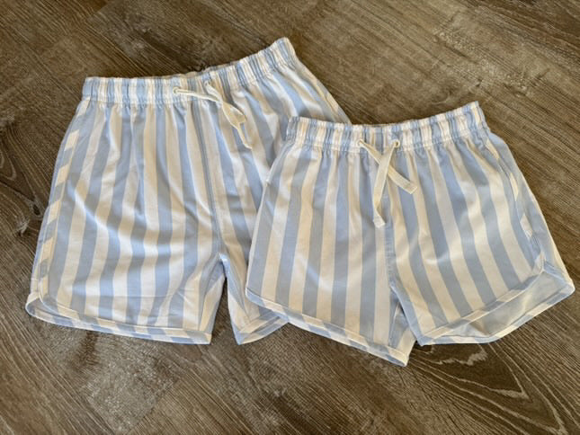 Blue Stripe Swim Trunk
