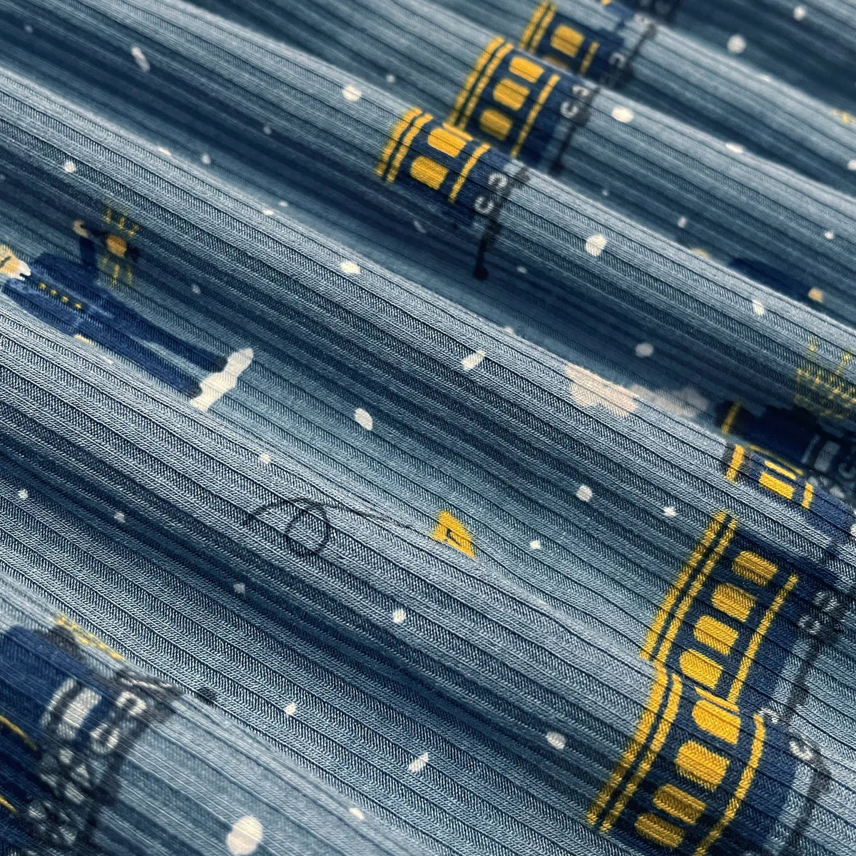 Christmas Train Bamboo Zip Romper