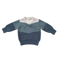 Slate Colorblock Knit Sweater