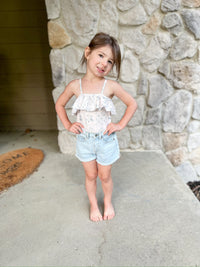 Tile Ruffle One-Piece