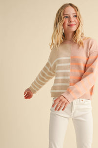 Tween Colorblock Crewneck