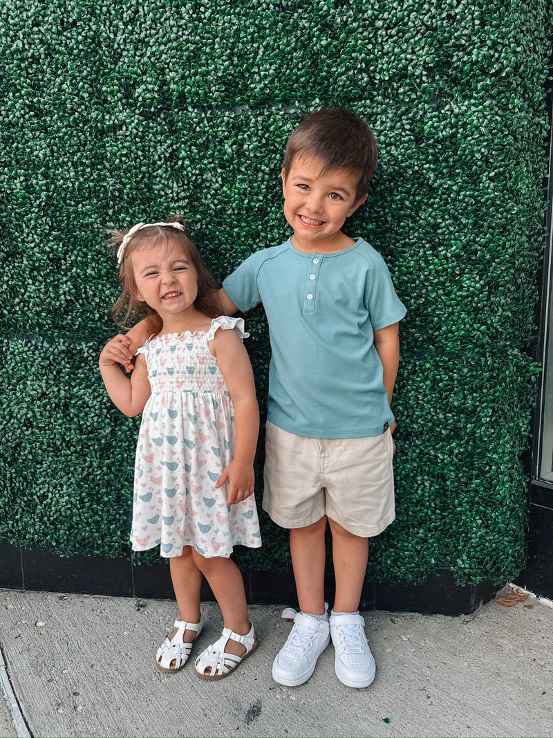 Happy Hens Smocked Dress