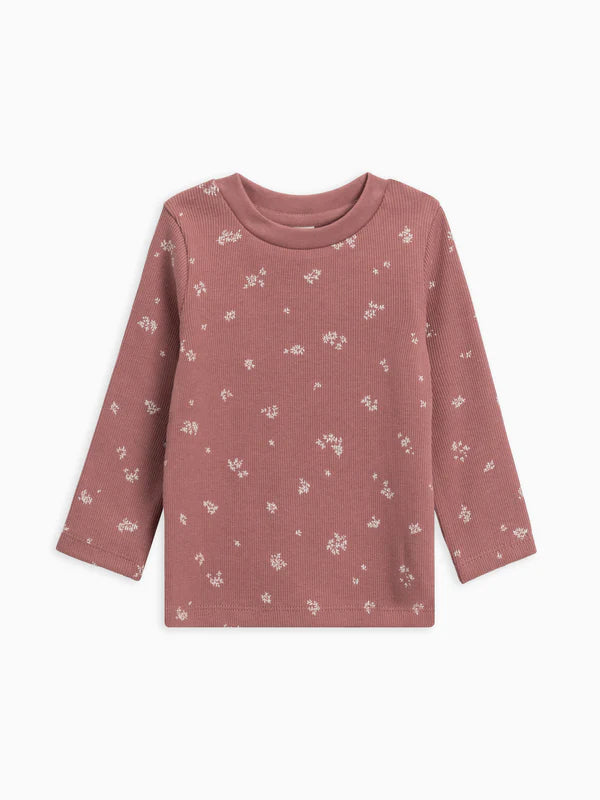 Sienna Floral Ribbed Organic Cotton Top