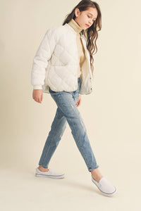 Tween Sage Quilted Jacket