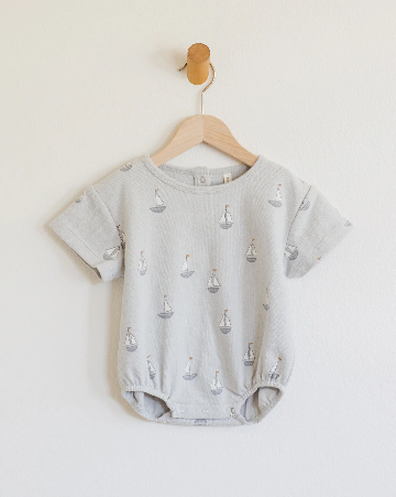 Sailboats Relaxed Bubble Romper