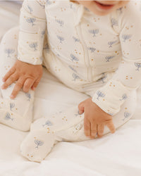 Hanukkah Bamboo Zip Footie