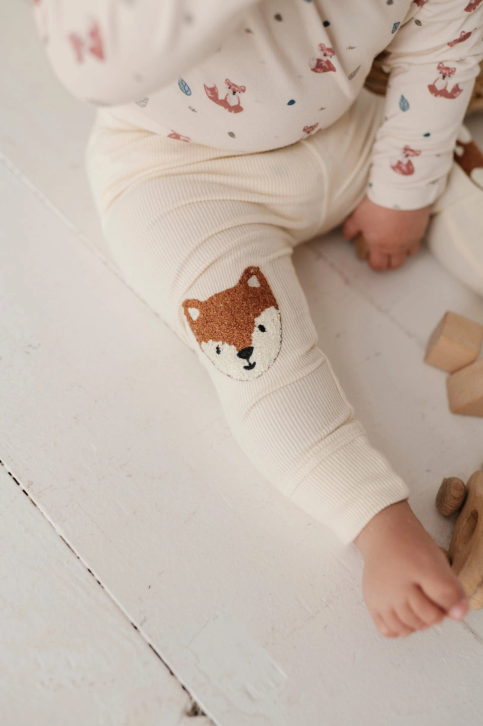 Fox Patch Ribbed Legging