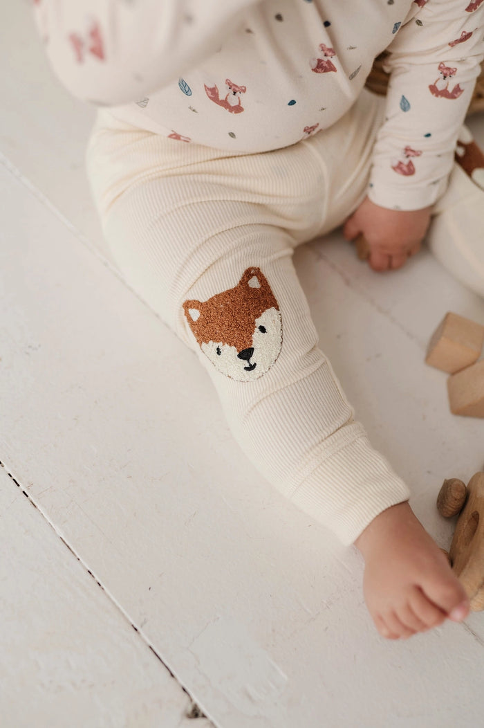 Fox Patch Ribbed Legging