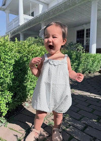 Shore Stripe Rosalie Seersucker Bubble Romper