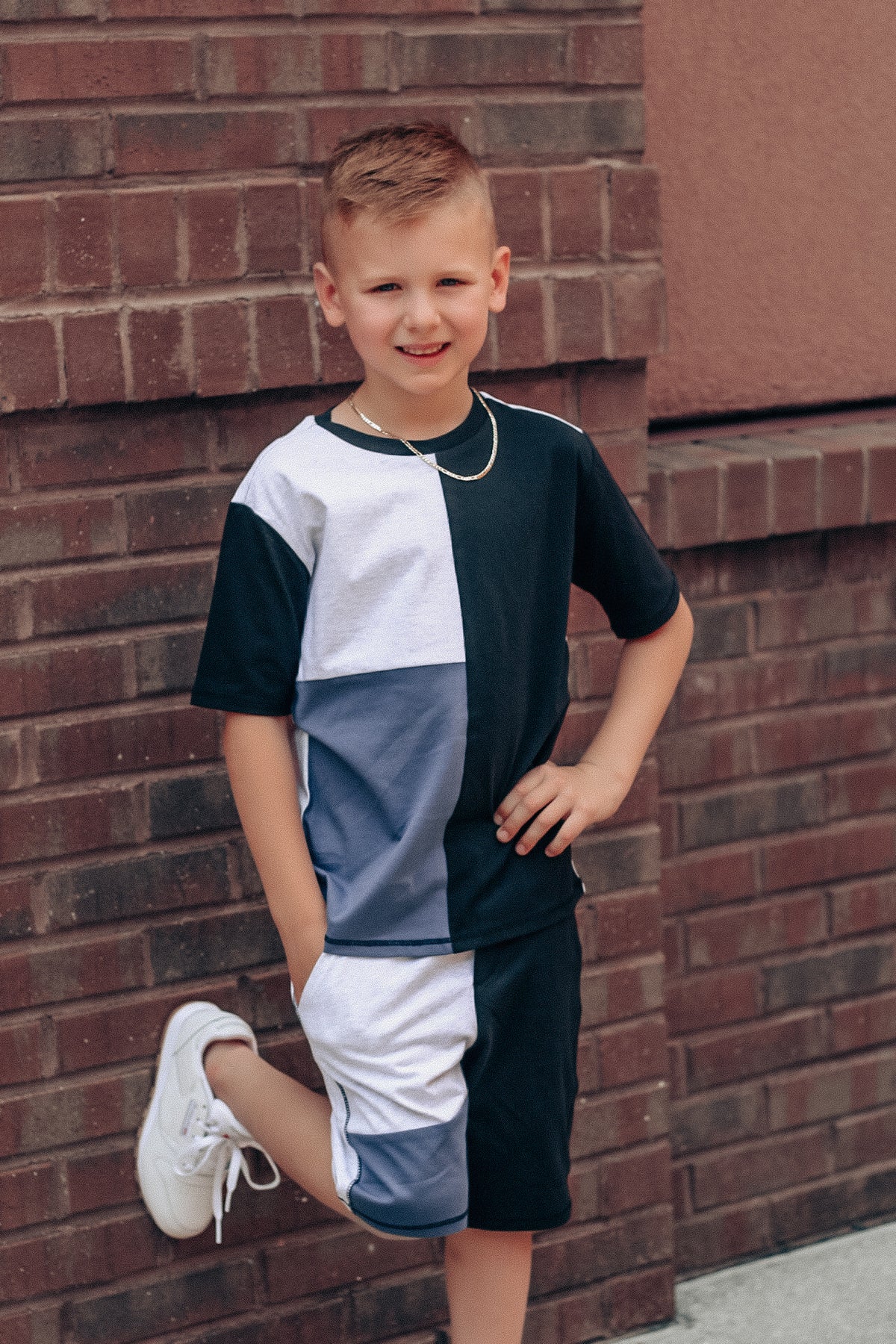 Miles Color Block Tee + Short Set