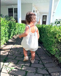 Shore Stripe Rosalie Seersucker Bubble Romper