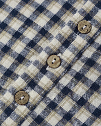 Navy Check Woven Jumpsuit