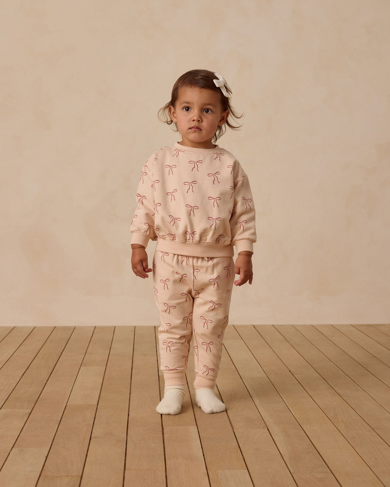 Red Bows Fleece Sweatpant