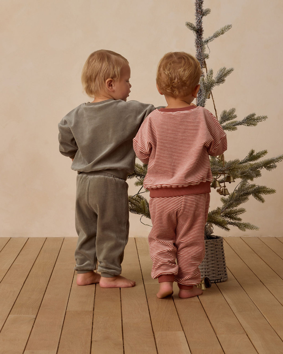 Candy Stripe Velour Sweatshirt