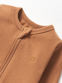Chestnut 2-Way Zip Romper