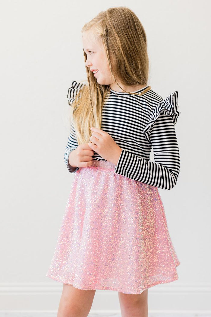 Bubblegum Sequin Twirl Skort