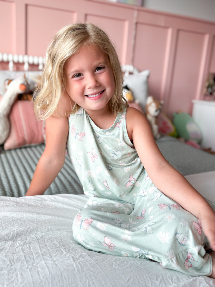 Mint Butterfly Daisy Tank Nightgown