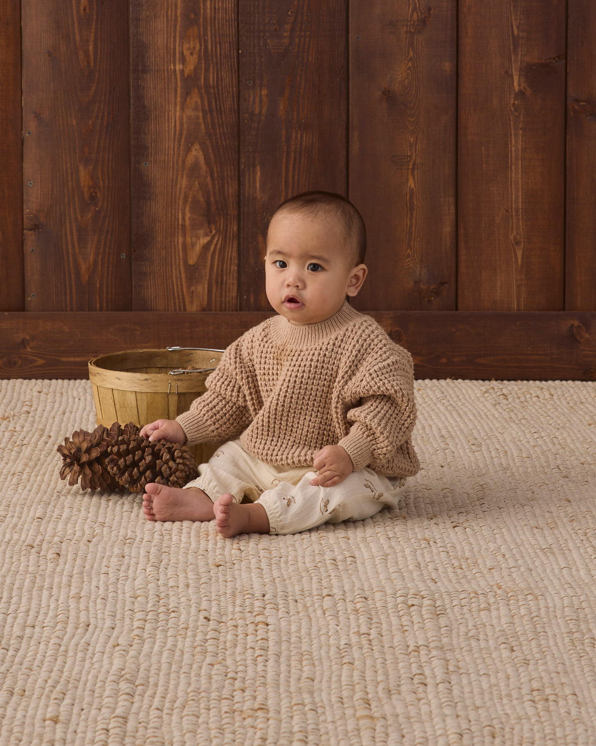 Heathered Latte Chunky Knit Sweater