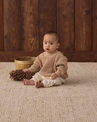 Heathered Latte Chunky Knit Sweater