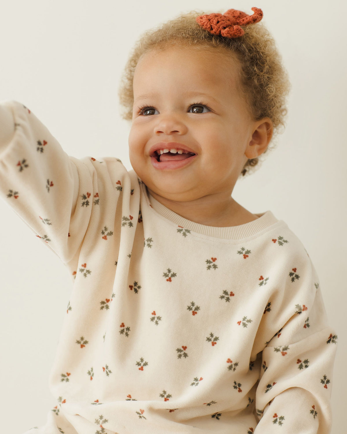 Holly Berry Velour Sweatshirt
