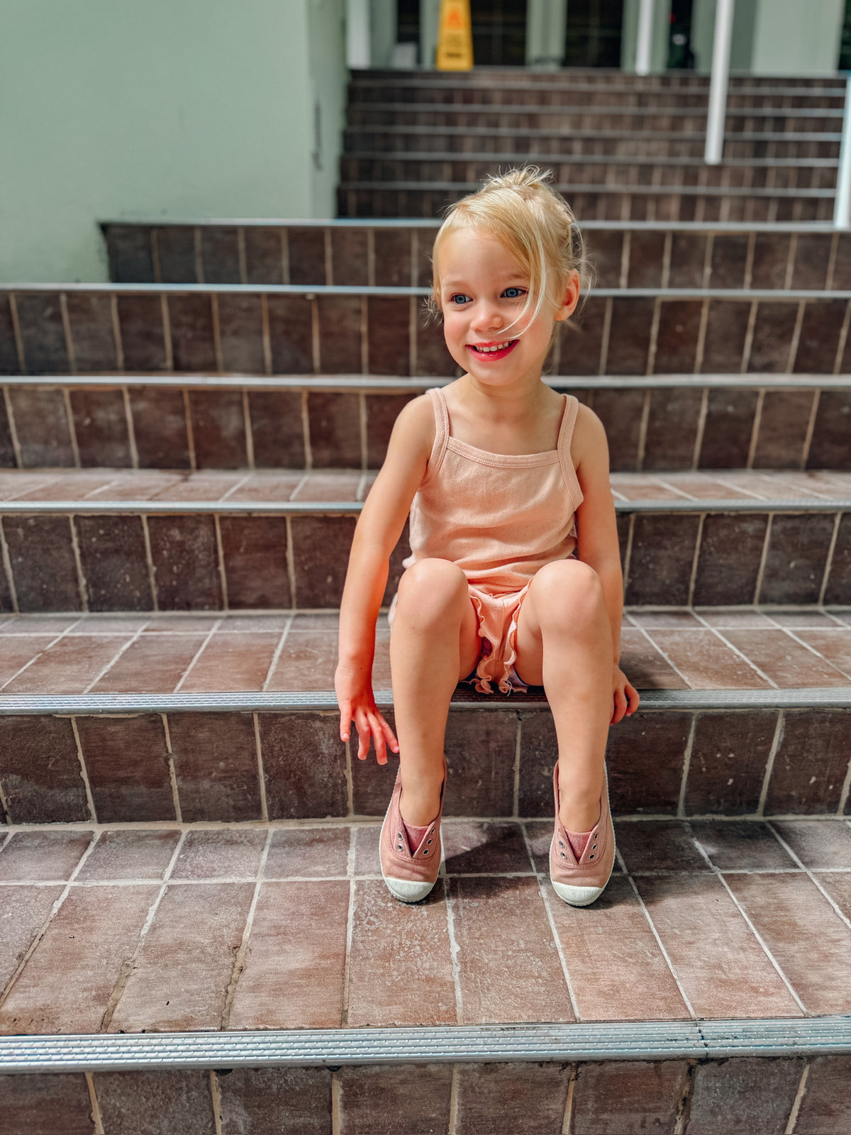 Melon Pointelle Tank + Shortie Set