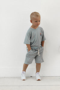 Stone Blue Bolt Tee