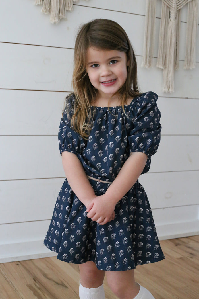 Damask Top + Skort Set