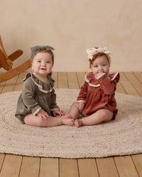 Forest Velour Romper