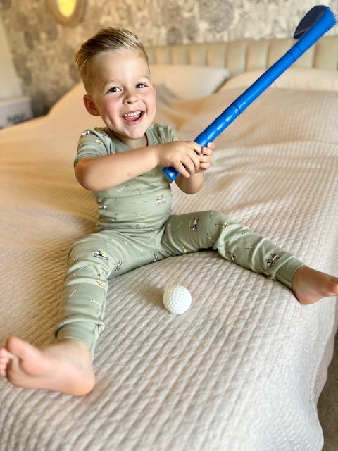 Golf Short Sleeve Pajama Set