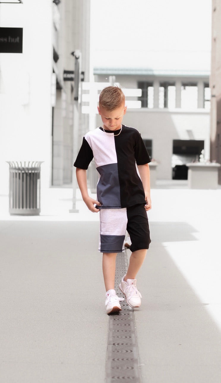 Miles Color Block Tee + Short Set