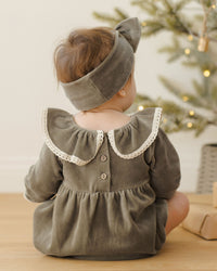 Forest Velour Romper