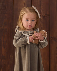 Spruce Velour Baby Dress
